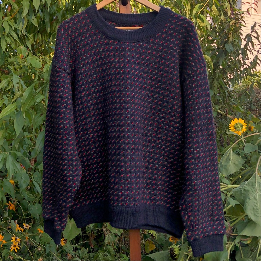 L. L. Bean Wool Norwegian Fisherman Sweater